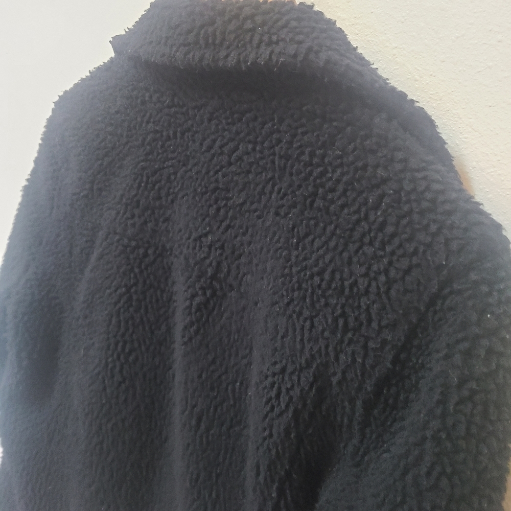 Hollister Women's Teddy Sherpa Trucker Jacket Black Size XS - Picture 3 of 6